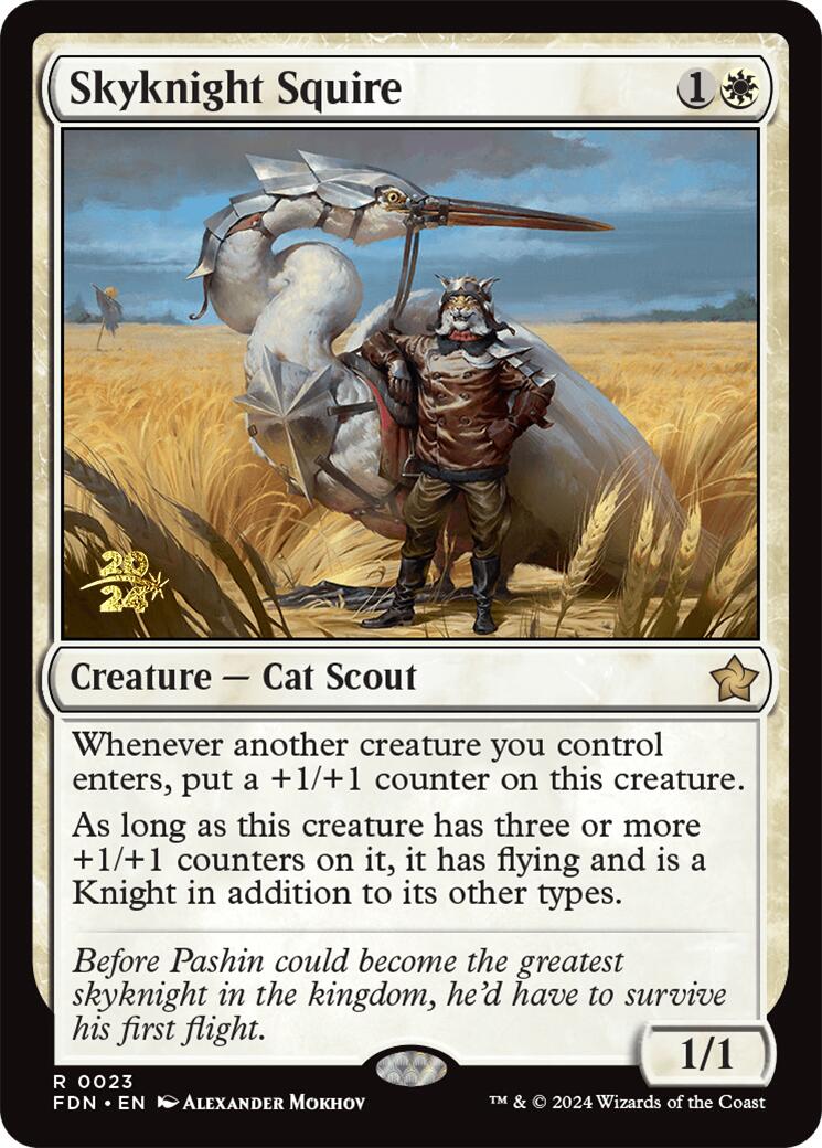 Skyknight Squire [Foundations Prerelease Promos] | Mindsight Gaming