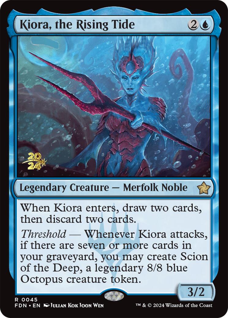 Kiora, the Rising Tide [Foundations Prerelease Promos] | Mindsight Gaming