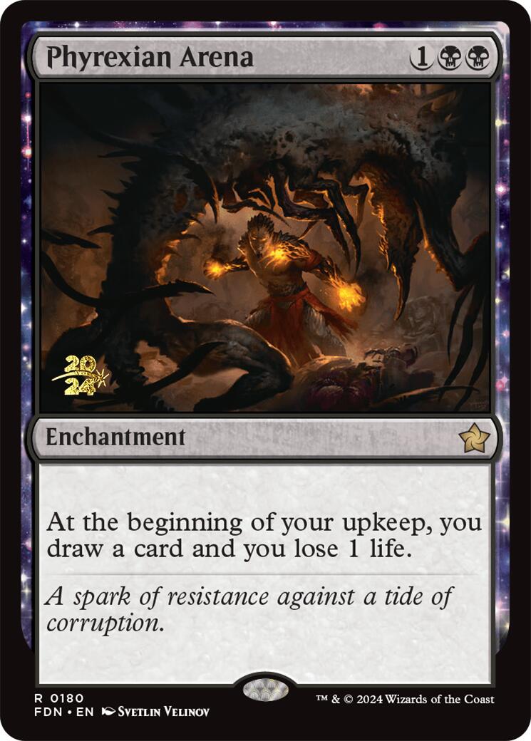 Phyrexian Arena [Foundations Prerelease Promos] | Mindsight Gaming