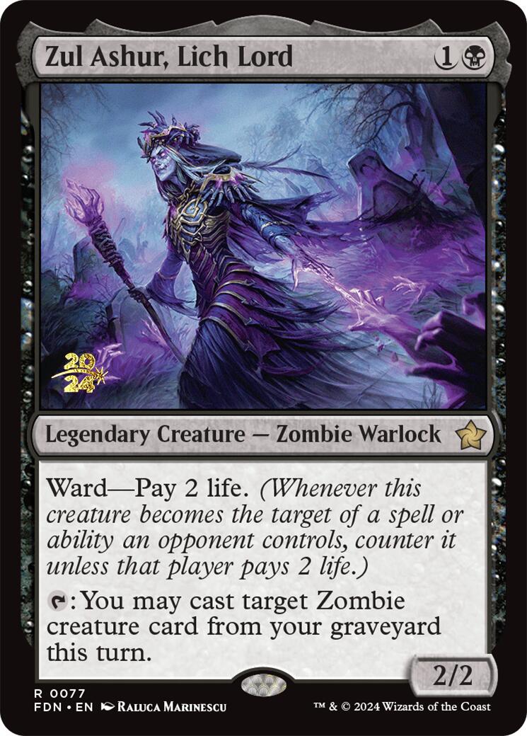 Zul Ashur, Lich Lord [Foundations Prerelease Promos] | Mindsight Gaming