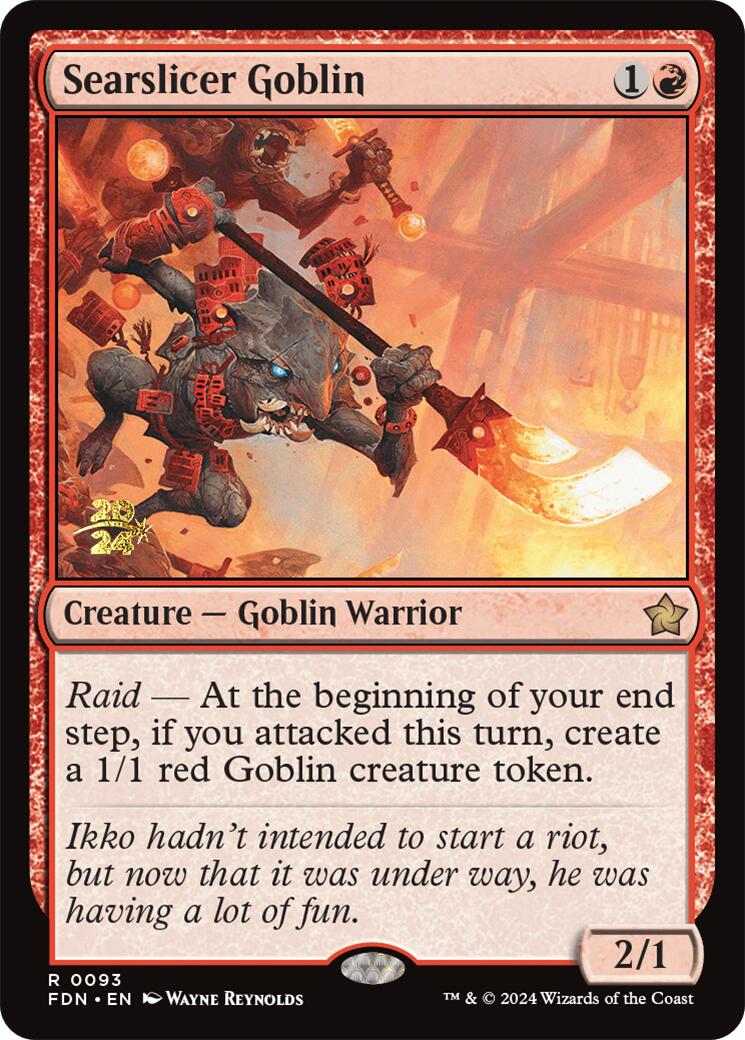 Searslicer Goblin [Foundations Prerelease Promos] | Mindsight Gaming