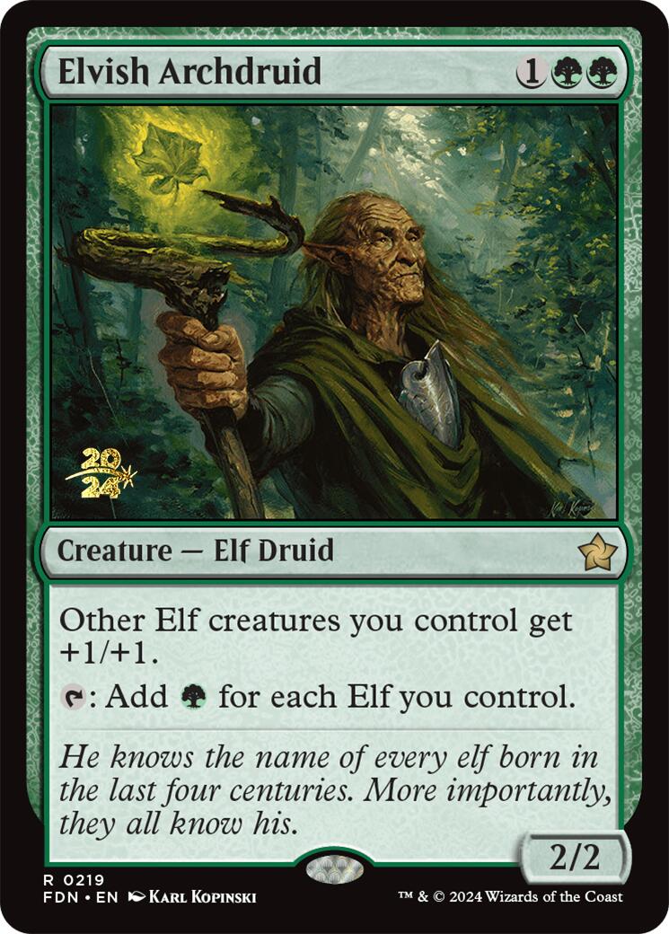 Elvish Archdruid [Foundations Prerelease Promos] | Mindsight Gaming