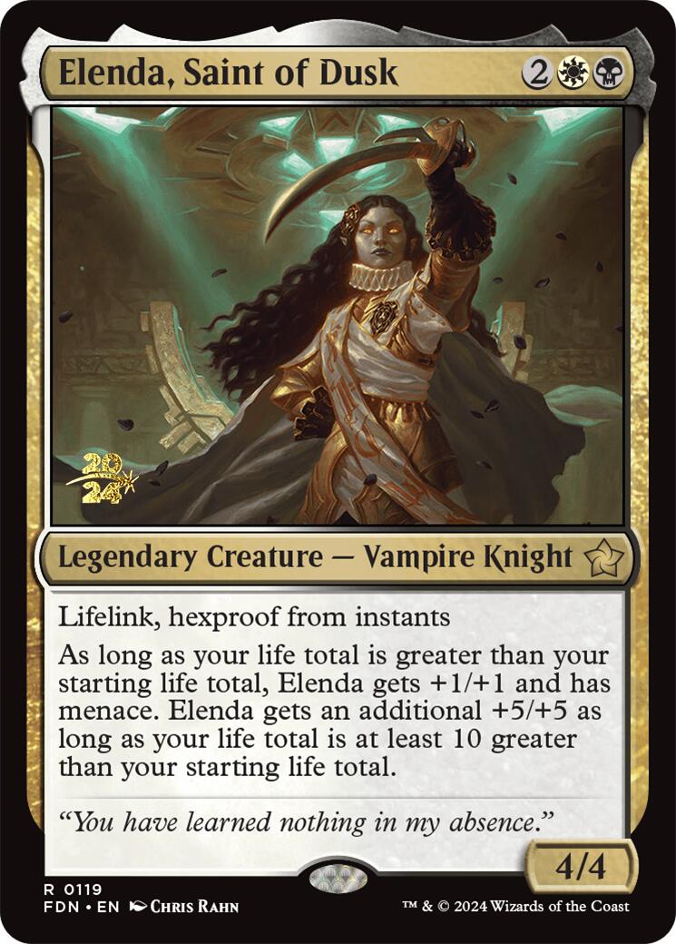 Elenda, Saint of Dusk [Foundations Prerelease Promos] | Mindsight Gaming