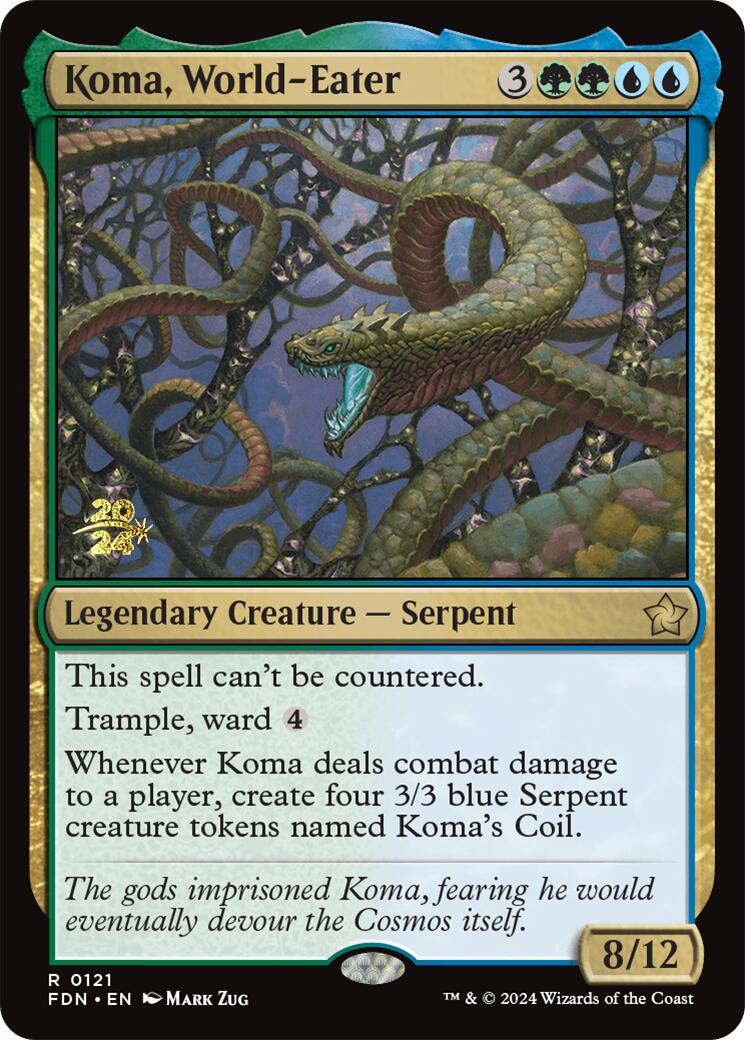 Koma, World-Eater [Foundations Prerelease Promos] | Mindsight Gaming