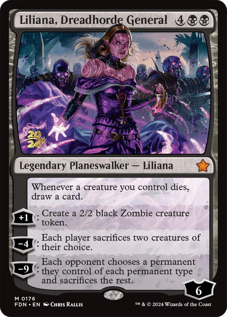 Liliana, Dreadhorde General [Foundations Prerelease Promos] | Mindsight Gaming