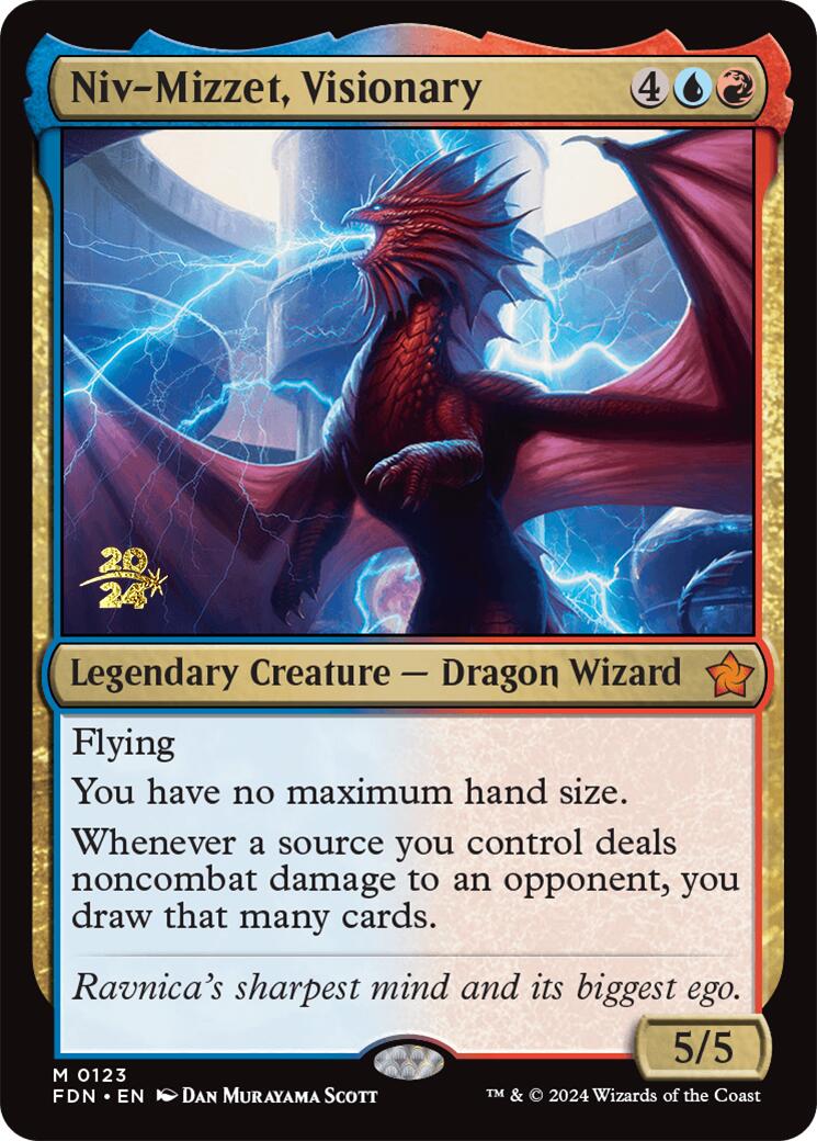 Niv-Mizzet, Visionary [Foundations Prerelease Promos] | Mindsight Gaming