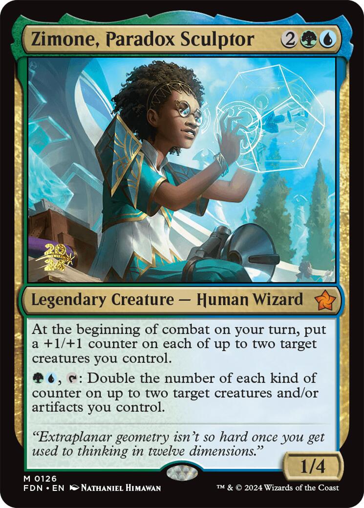 Zimone, Paradox Sculptor [Foundations Prerelease Promos] | Mindsight Gaming