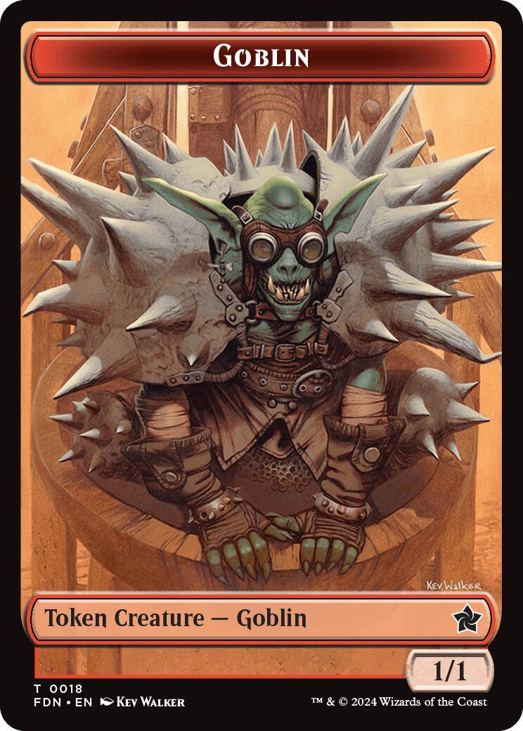 Drake // Goblin Doubled-Sided Token [Foundations Tokens] | Mindsight Gaming