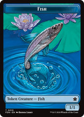 Faerie // Fish Doubled-Sided Token [Foundations Tokens] | Mindsight Gaming