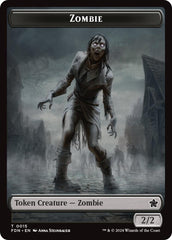 Zombie // Insect Doubled-Sided Token [Foundations Tokens] | Mindsight Gaming