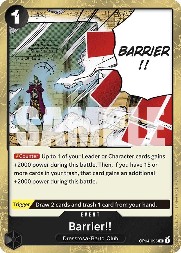 Barrier!! (Jolly Roger Foil) [Premium Booster -The Best-] | Mindsight Gaming