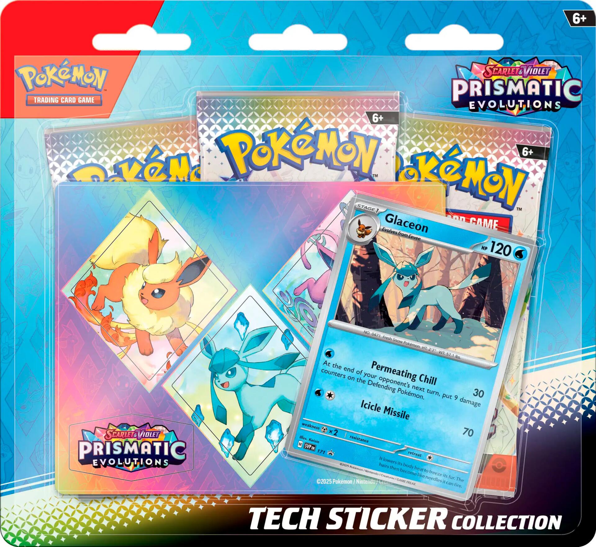 Scarlet & Violet: Prismatic Evolutions Tech Sticker Collection (Glaceon) | Mindsight Gaming