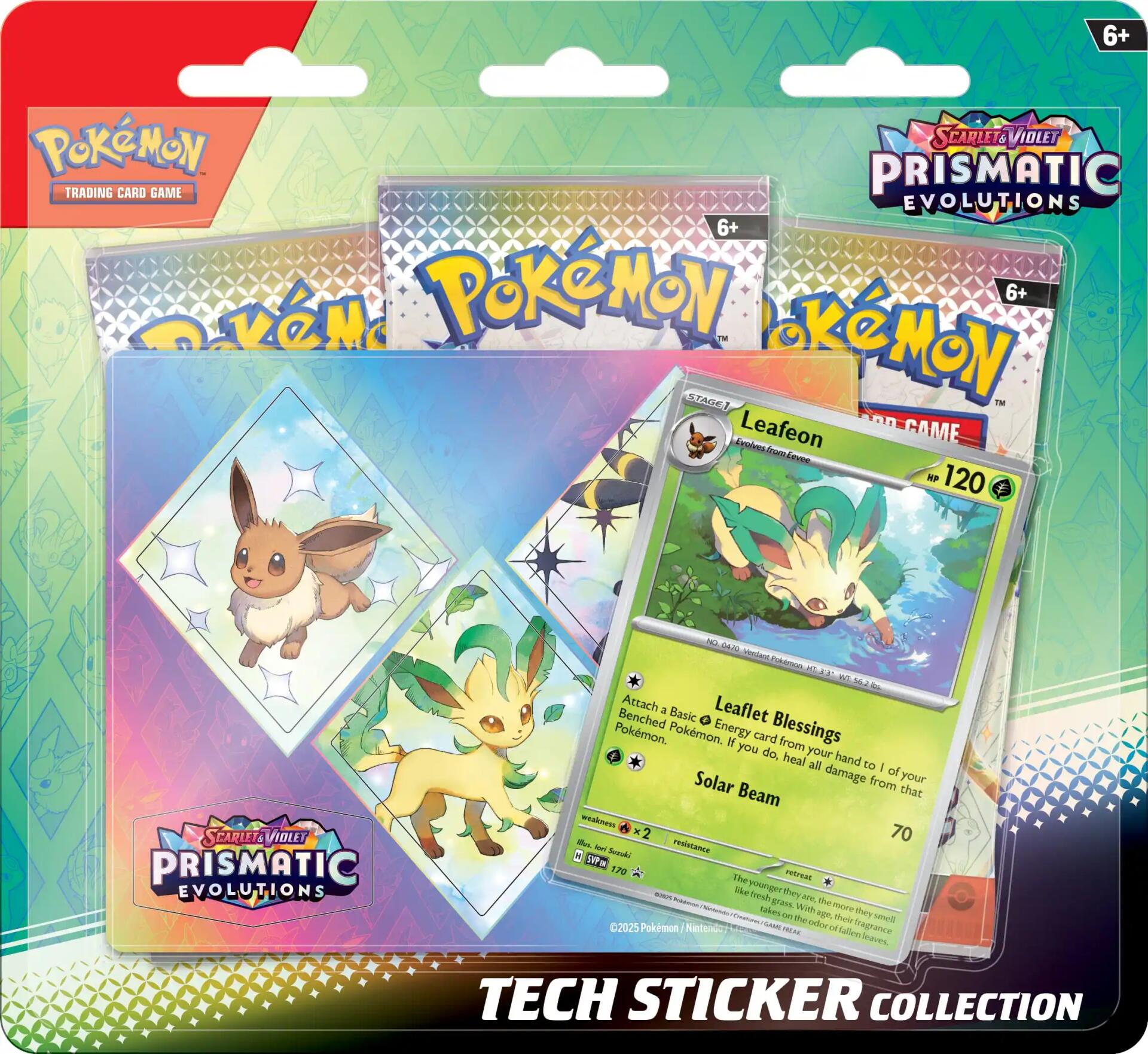 Scarlet & Violet: Prismatic Evolutions Tech Sticker Collection (Leafeon) | Mindsight Gaming