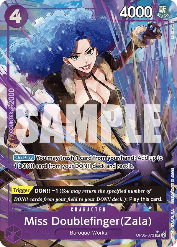 Miss Doublefinger(Zala) (Full Art) [Premium Booster -The Best-] | Mindsight Gaming