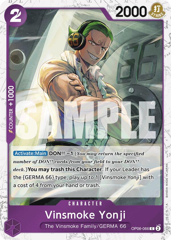 Vinsmoke Yonji (OP06-066) (Jolly Roger Foil) [Premium Booster -The Best-] | Mindsight Gaming