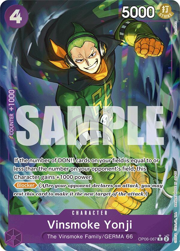 Vinsmoke Yonji (OP06-067) (Full Art) [Premium Booster -The Best-] | Mindsight Gaming