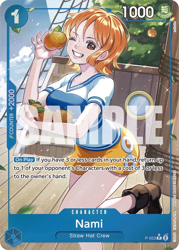 Nami (P-053) (Full Art) [Premium Booster -The Best-] | Mindsight Gaming