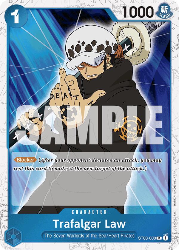 Trafalgar Law (ST03-008) (Jolly Roger Foil) [Premium Booster -The Best-] | Mindsight Gaming