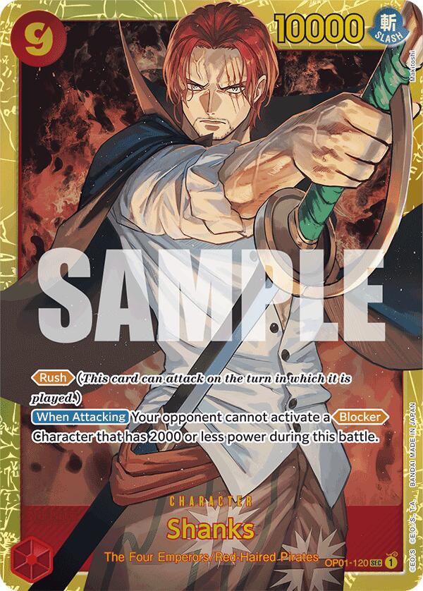 Shanks (OP01-120) (Reprint) [Premium Booster -The Best-] | Mindsight Gaming