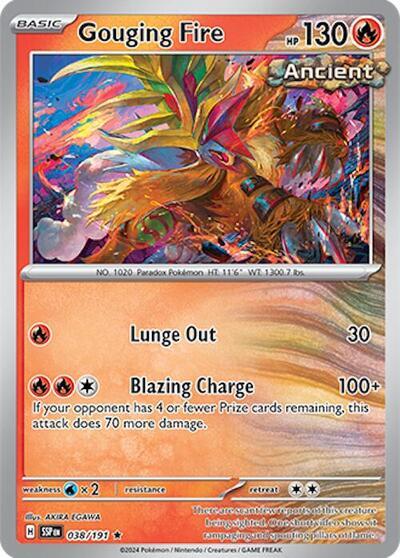 Gouging Fire (038/191) (Deck Exclusives) [Scarlet & Violet: Surging Sparks] | Mindsight Gaming