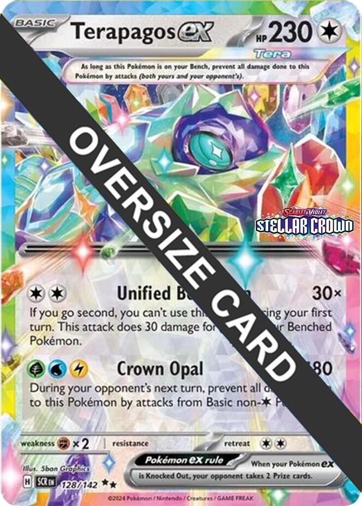 Terapagos ex (128/142) (Jumbo Card) [Scarlet & Violet: Black Star Promos] | Mindsight Gaming