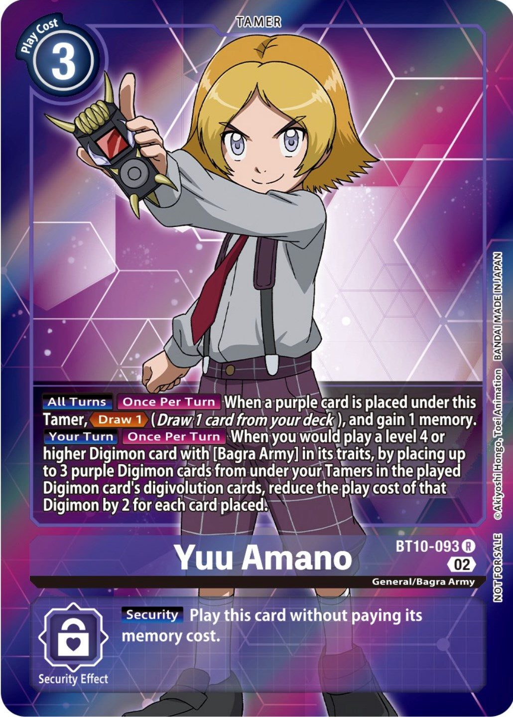 Yuu Amano [BT10-093] (Box Topper) [Xros Encounter] | Mindsight Gaming