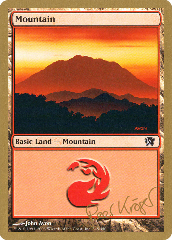 Mountain (pk345) (Peer Kroger) [World Championship Decks 2003] | Mindsight Gaming