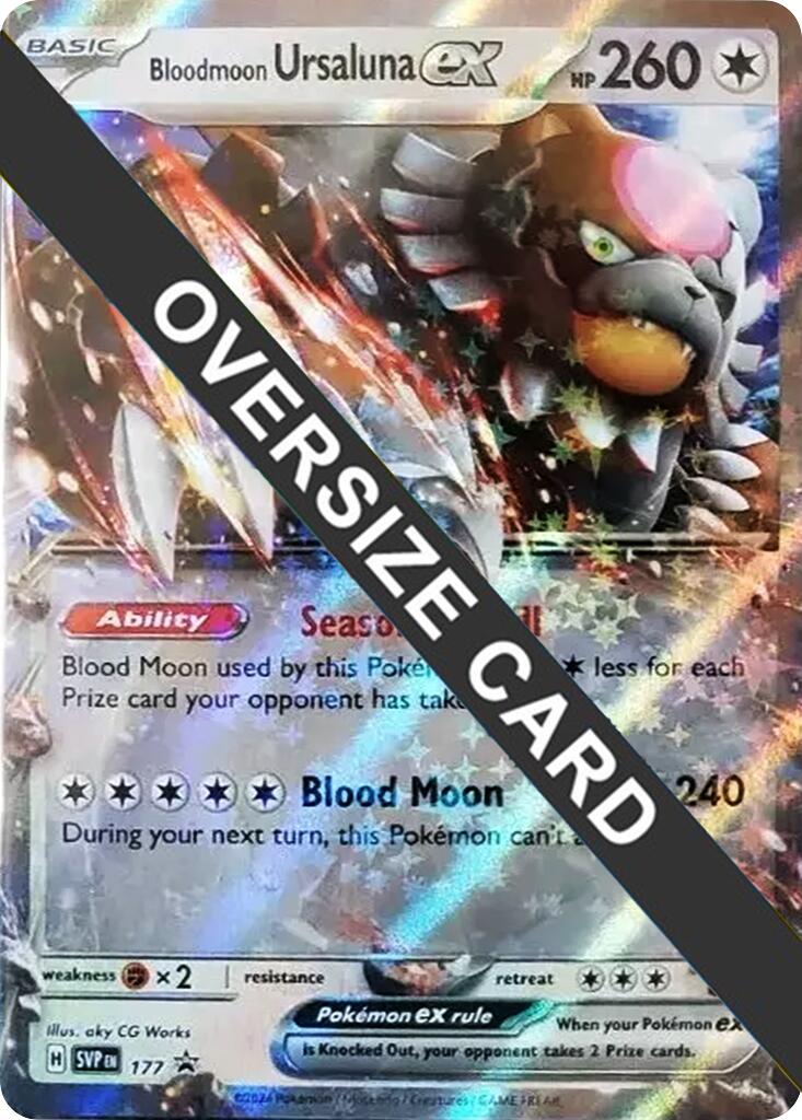 Bloodmoon Ursaluna ex (177) (Jumbo Card) [Scarlet & Violet Promo Cards] | Mindsight Gaming