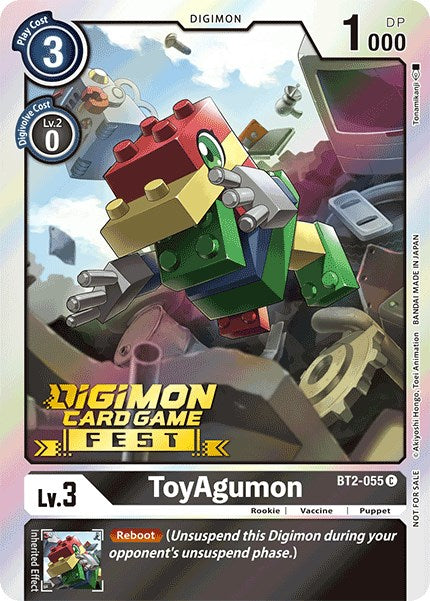 ToyAgumon [BT2-055] (Digimon Card Game Fest 2022) [Release Special Booster Promos] | Mindsight Gaming