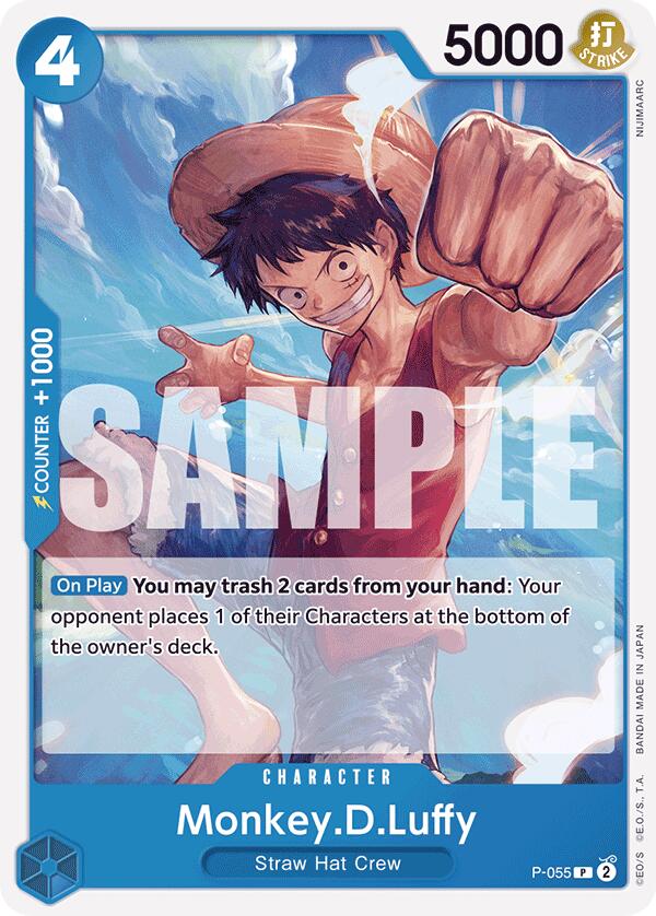 Monkey.D.Luffy (P-055) (Reprint) [Premium Booster -The Best-] | Mindsight Gaming