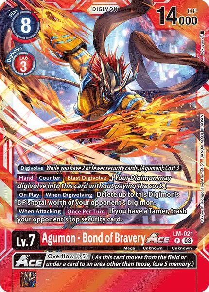 Agumon [LM-021] - Bond of Bravery ACE [Special Limited Set] | Mindsight Gaming