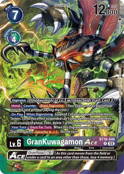 GranKuwagamon ACE [BT16-046] (Alternate Art) [Special Limited Set] | Mindsight Gaming