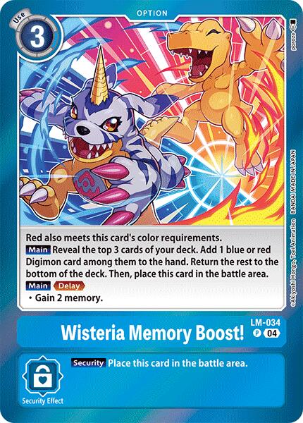 Wisteria Memory Boost! [LM-034] [Special Limited Set] | Mindsight Gaming