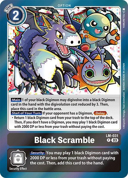 Black Scramble [LM-031] [Special Limited Set] | Mindsight Gaming