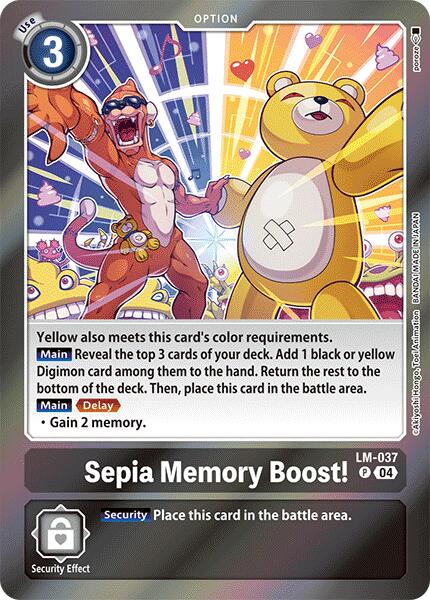 Sepia Memory Boost! [LM-037] [Special Limited Set] | Mindsight Gaming