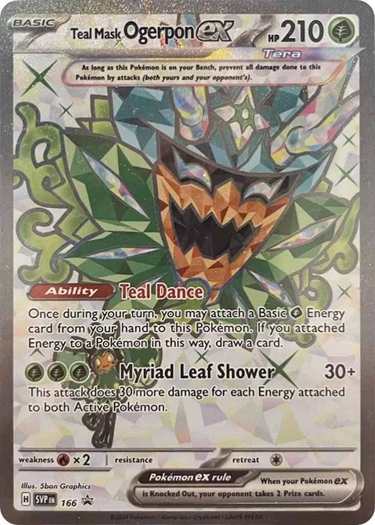 Teal Mask Ogerpon ex (166) [Scarlet & Violet: Black Star Promos] | Mindsight Gaming