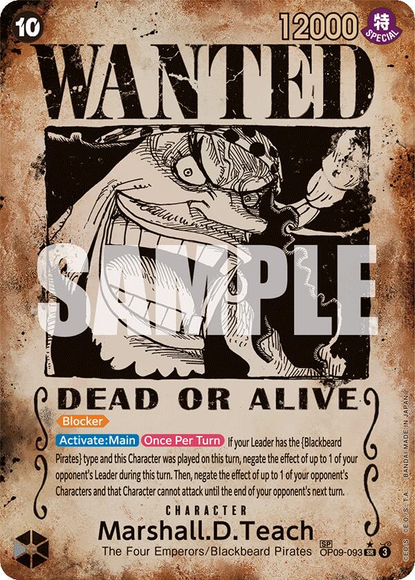 Marshall.D.Teach (Wanted Poster) [Emperors in the New World] | Mindsight Gaming