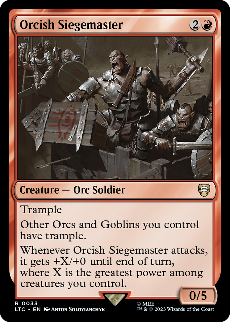 Orcish Siegemaster [The Lord of the Rings: Tales of Middle-Earth Commander] | Mindsight Gaming