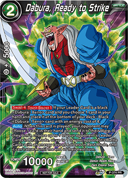 Dabura, Ready to Strike (Unison Warrior Series Boost Tournament Pack Vol. 7) (P-374) [Tournament Promotion Cards] | Mindsight Gaming