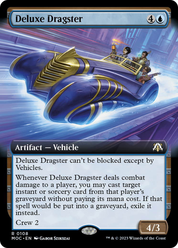 Deluxe Dragster (Extended Art) [March of the Machine Commander] | Mindsight Gaming