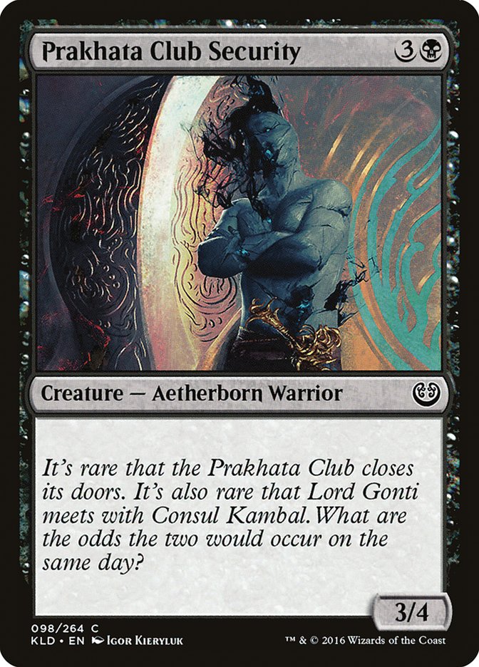 Prakhata Club Security [Kaladesh] | Mindsight Gaming