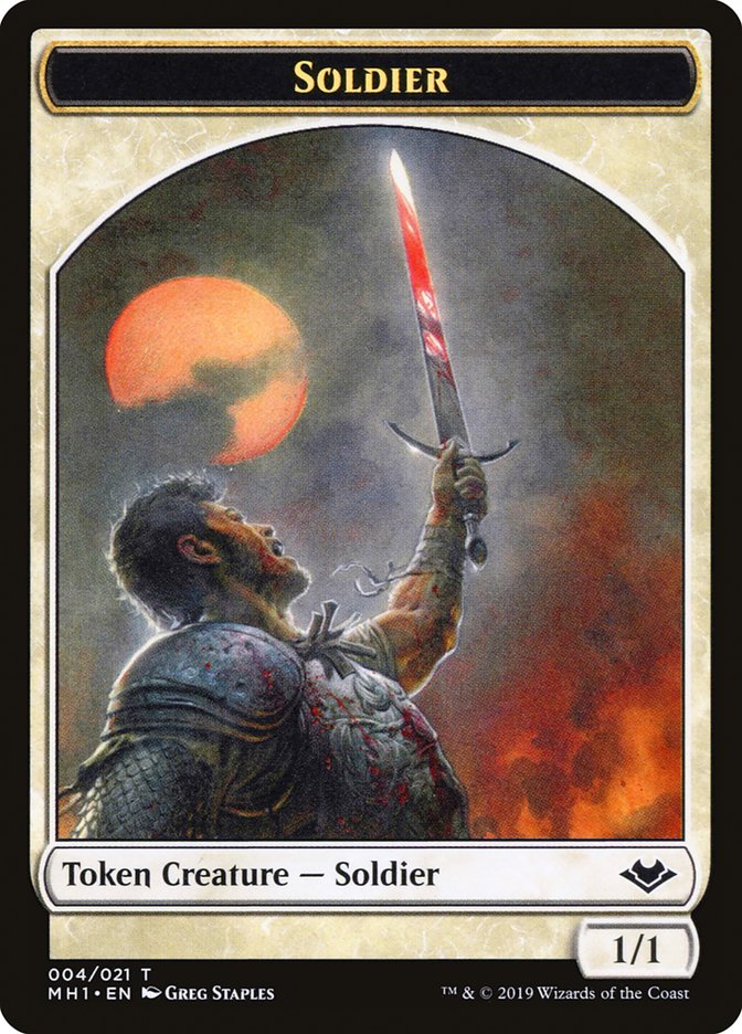 Angel (002) // Soldier (004) Double-Sided Token [Modern Horizons Tokens] | Mindsight Gaming