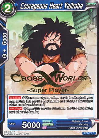 Courageous Heart Yajirobe (Super Player Stamped) (BT2-052) [Tournament Promotion Cards] | Mindsight Gaming