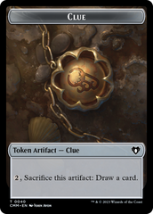 Clue // Construct (0041) Double-Sided Token [Commander Masters Tokens] | Mindsight Gaming