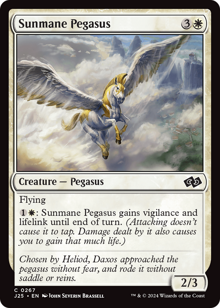 Sunmane Pegasus [Foundations Jumpstart] | Mindsight Gaming