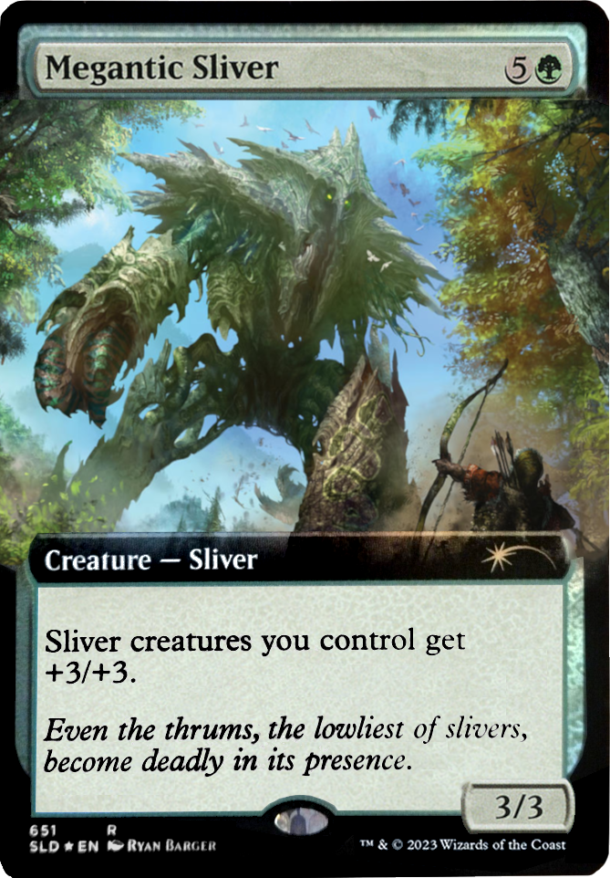 Megantic Sliver (Extended Art) [Secret Lair Drop Promos] | Mindsight Gaming