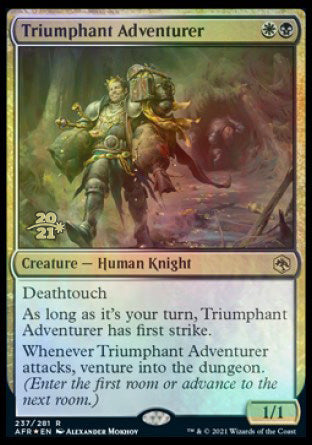 Triumphant Adventurer [Dungeons & Dragons: Adventures in the Forgotten Realms Prerelease Promos] | Mindsight Gaming