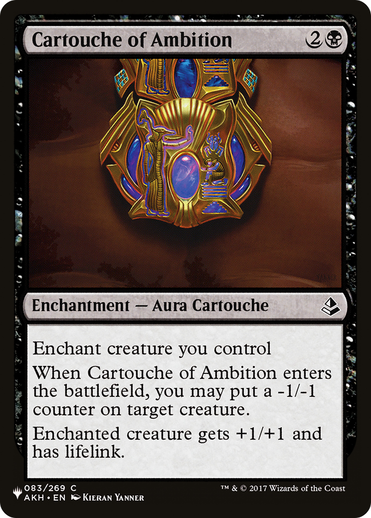 Cartouche of Ambition [The List Reprints] | Mindsight Gaming