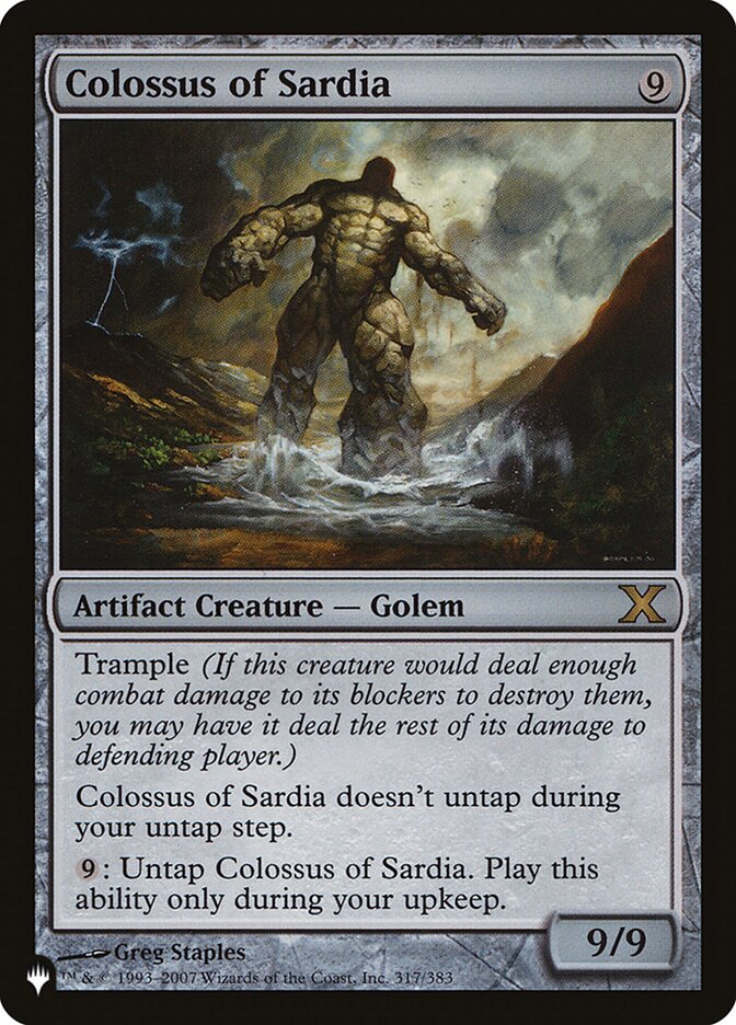 Colossus of Sardia [The List] | Mindsight Gaming