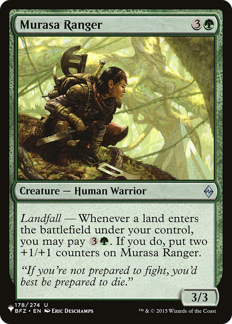 Murasa Ranger [The List] | Mindsight Gaming